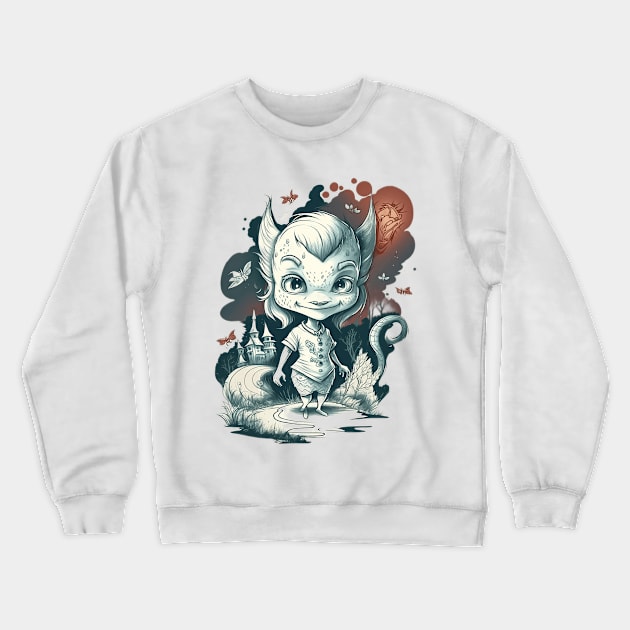 Mystical fantasy character. Crewneck Sweatshirt by AndreKENO